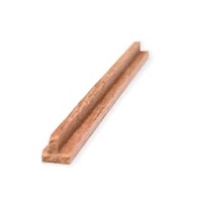 WALNUT PROFILE T PROFILE 2x2x500 mm AMATI 2580/02 MODEL SHIP 1 PC