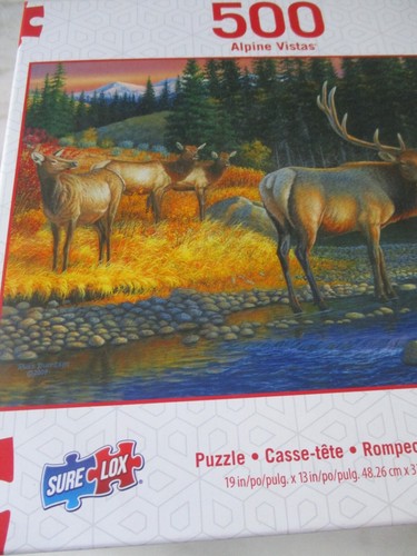 Sure-Lox 500 Piece Alpine Vistas Puzzle "Shades of Autumn" 19" x 13" - Picture 3 of 5