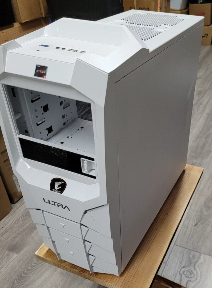 New Without Box: Aorus Ultra White Computer Case with View Panel - Image 2 of 4
