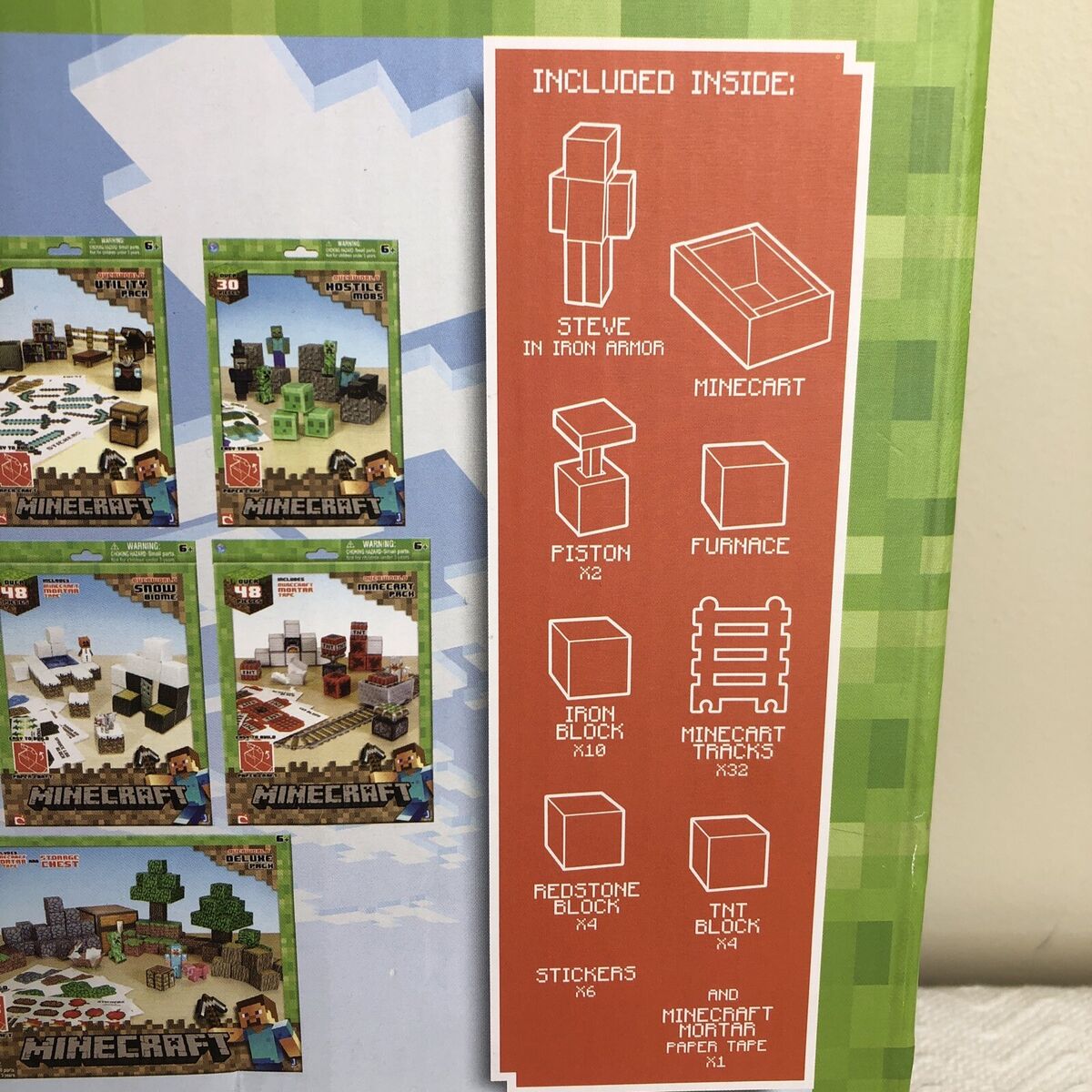 Buy MineCart Hot Wheels Pig Character Exclusive with Minecraft Papercraft  30 Piece Animal Mobs Ride-Ons Compatible with Minecraft Character Mini  figures Online at desertcartNorway