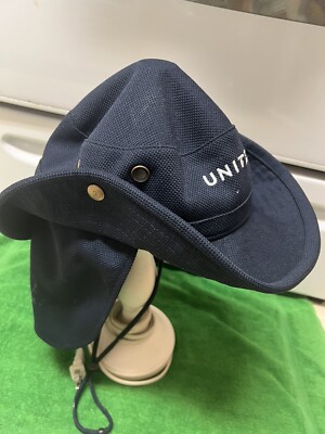 United Airlines Bucket Hat With Drawstring And Snaps Sides And