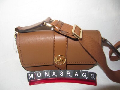 Michael Kors Greenwich Extra Small E W Sling Crossbody Luggage Leather NWT $198