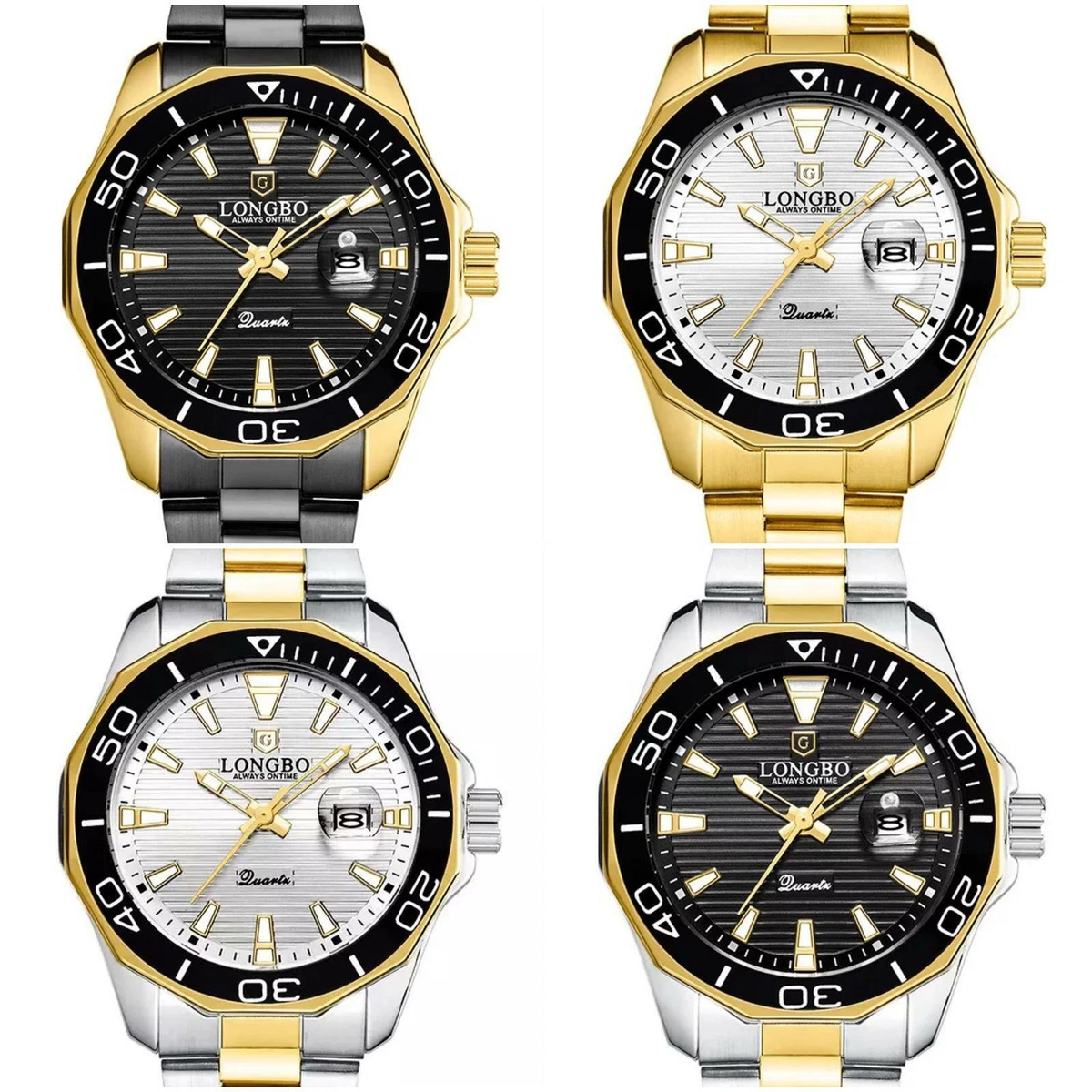 Top Brand Waterproof Watch For Men Quartz Stainless Steel Wrist Watch Business