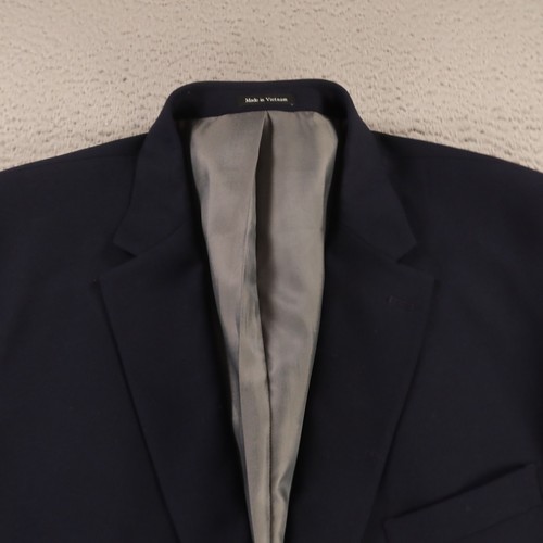 Pronto Uomo Jacket 2XL Blue Wool Blend Hopsack Blazer Sport Coat 50L 50XL - Picture 2 of 15