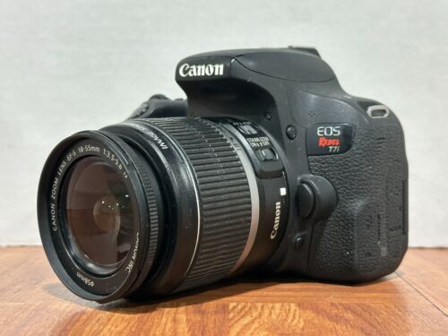 Canon EOS Rebel T7i 24.2 MP Digital SLR Camera w/ 18-55mm Lens No Battery Read