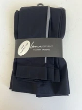 Lane Bryant Control Top Footless Black With Gray Leggings A/B NEW~Free Shipping