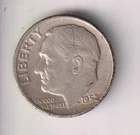 1952-S DIME 90% SILVER 10 CENTS SAN FRANCISCO 10¢ UNITED STATES OF AMERICA USA