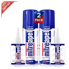 Super Glue Accelerator  CA Glue 2 Pack; Quick-Drying, Strong Bonding Solution