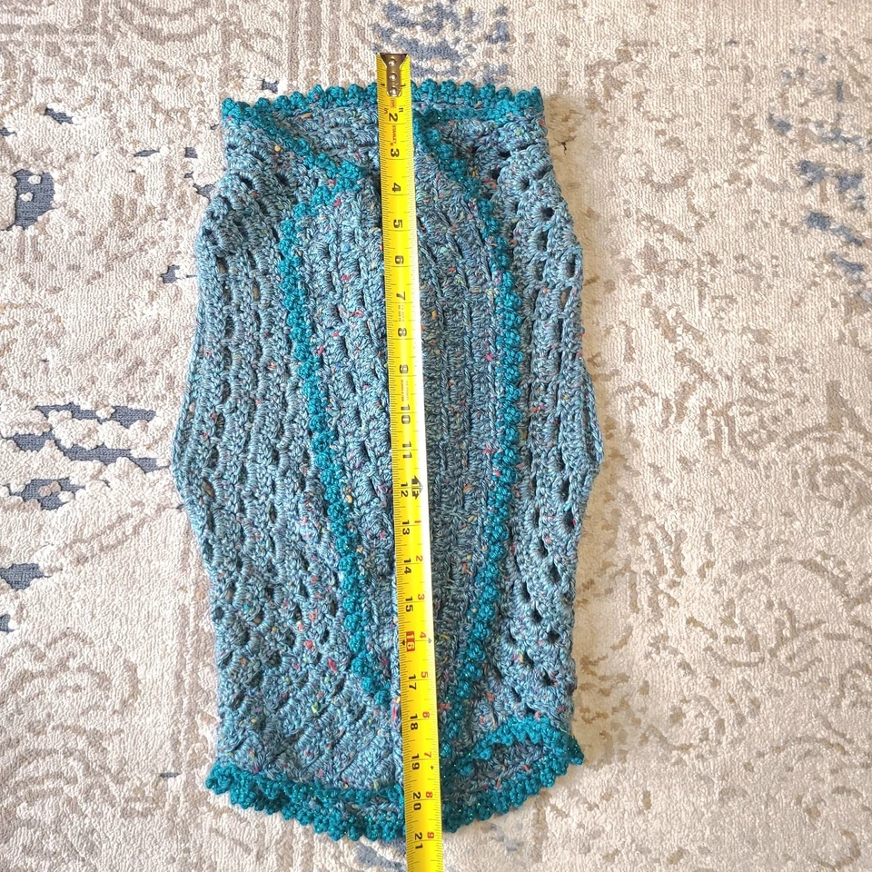 Детский жакет ручной работы с открытой передней частью кардиган многоцветный один размер - Изображение 2 из 3