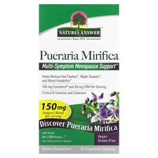 Nature s Answer Pueraria Mirifica 150 mg 60 Vegetarian Capsules Cruelty-Free,