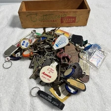 Vtg Key Keychain Lot Skeleton Keys National Chicago Corbin Russwin Royal 2lb+