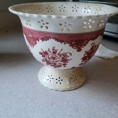 Vintage FTD (Florists' Transworld Delivery) ceramic footed dish or vase