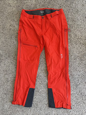 Mountain Hardwear Alpine 'Superforma' Pants Women’s L Bright Orange RECCO NWOT