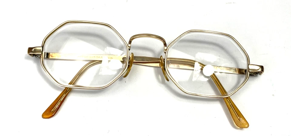 De colección HUD US 1/20 12K GF Lleno de Oro Ocatagon Gafas Marcos Hudson Foto 2 de 4