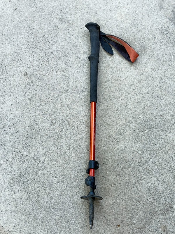 Single Pole Black Diamond Trail Left Trekking Pole 100-140CM Orange .. 6D