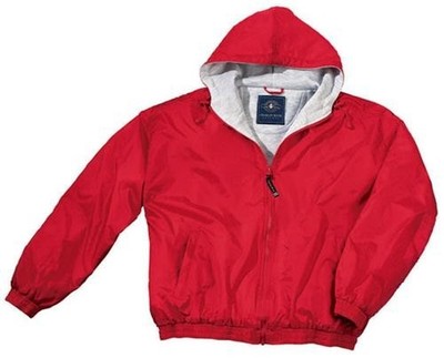 CHARLES RIVER APPAREL KIDS PERFORMER JACKET RED YOUTH SIZE 4 WINDBREAKER