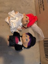 Vintage Bride  Groom Trolls Dolls Retro Figures Funny