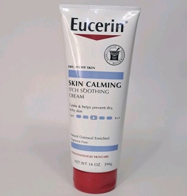 Eucerin Skin Calming Moisturizing Cream 14 oz Dry Itchy Sensitive Skin Soothes``