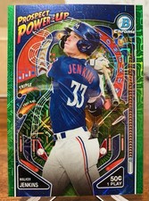 2024 Bowman Chrome Walker Jenkins /99 Green Mojo Refractor Twins Prospect