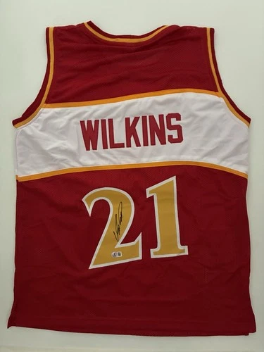 Dominique Wilkins Signed Atlanta Hawks Jersey Beckett COA NBA Autographed
