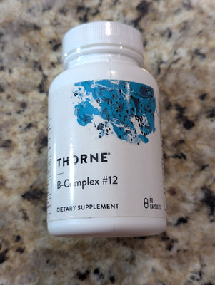 Thorne B-Complex #12 Vitamin B Complex Active B12 Folate 60 capsules exp: 04/28