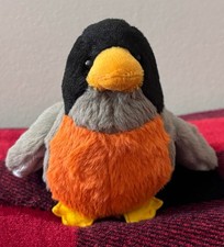 Webkinz Lil' Kinz Robin Bird Plush Toy HS513 No Code Stuffed Animal Ganz 4.5"