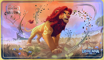 Disney Lorcana Spielmatte Simba - Stolzer Beschützer Foil DLC Challenge NEU