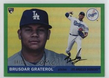 2020 Topps Archives 1955 Topps Green Foil 4/15 Brusdar Graterol #34 13iq