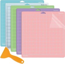 5pc Cutting Mats 12x12 For Cricut Maker Explore Variety Grip Plotter Vinyl Mat