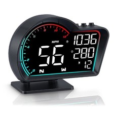 Tachimetro Digitale Display Testa Auto Universale con Direzione Velocità MPH