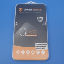 Supershieldz Tempered Glass Screen Protector for Samsung Galaxy A21 2 Pk Clear 
