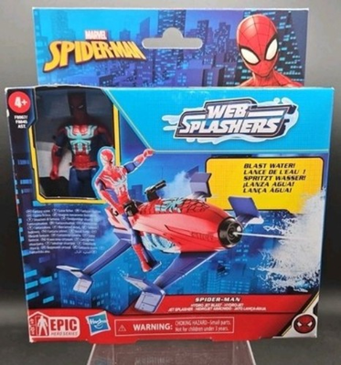 #ad Marvel Spider Man Web Splashers Hydro Jet Figure With Blast Water Action 4 $5.95