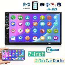 7" 2 Din Car Stereo HD MP5 Player Bluetooth Touch Screen Radio Mrrior LinkUSB