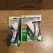 101 Nicorette Mini Nicotine Lozenges Stop Smoking Aid 4mg Mint Flavored Exp 1/27
