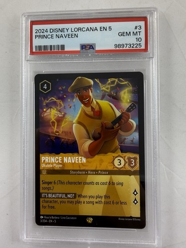 Prince Naveen - Ukulele Player graded PSA 10 for sale on eBay