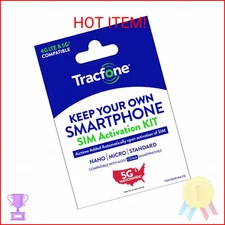 Tracfone Prepaid Sim Card Kit (Universal)
