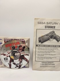 Virtua Cop (Sega Saturn, 1995) Not for Resale Disc and Sleeve - Tested Working