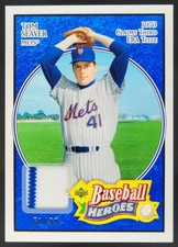 2005 Upper Deck Baseball Heroes Tom Seaver Memorabilia /99 Mets TD4