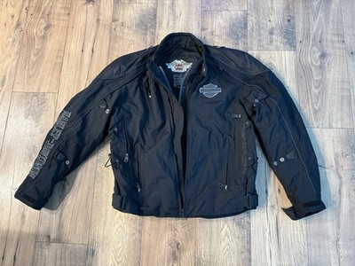 Black Harley Davidson Men s Size Large Motorcycle Jacket No Pads