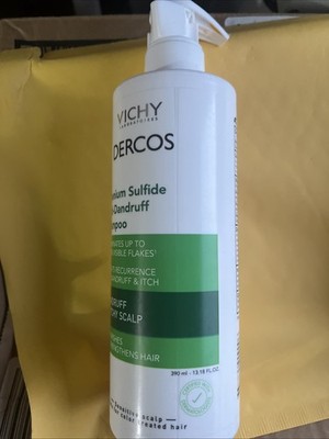 Vichy Dercos Anti-Dandruff Shampoo Itchy Sensitive Scalp 390ml New