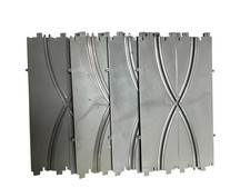 Lot of 4 - 1965 Revell 1/32 Slot Car 12" X CROSS Track Sections Switch Lane