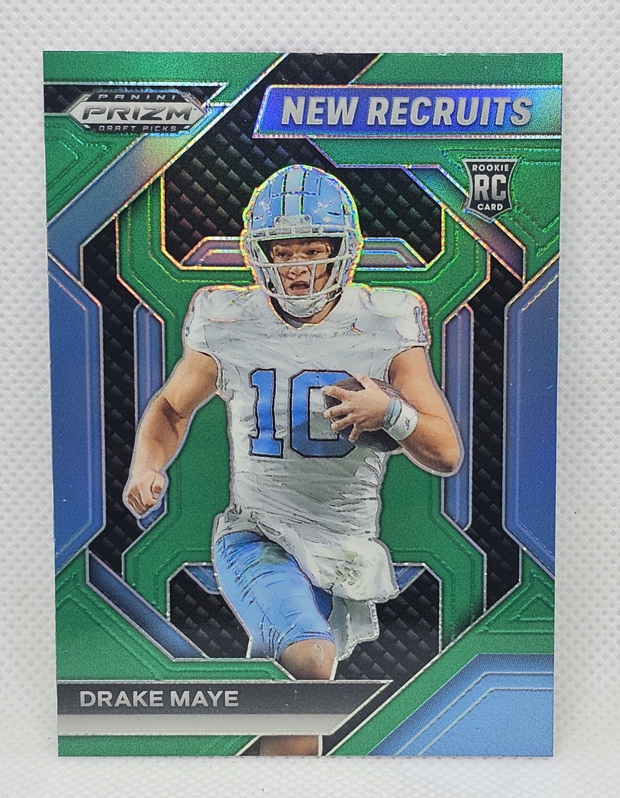 2024 Panini Prizm Draft Picks - New Recruits Drake Maye #NR-DME Green Prizm (RC)