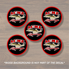 Vinyl Decal Sticker Overlay Fits Wile E. Coyote Acme Racing Wheel Center Cap X5