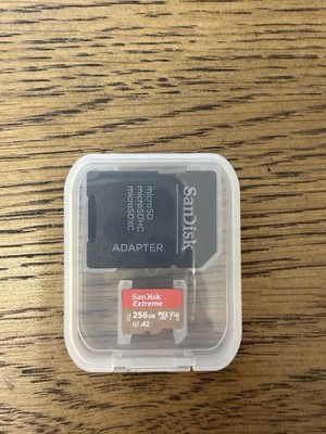 SANDISK 256GB Extreme microSDXC UHS-I Memory Card with Adapter