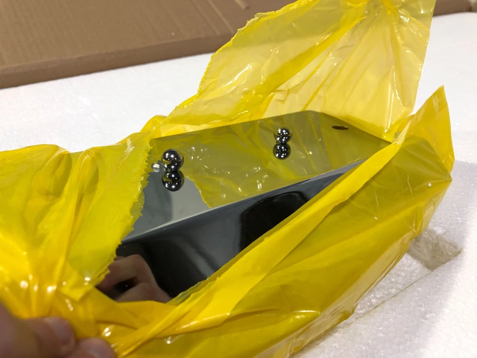 Pingente Golden Lighting Mercer 5 luzes preto+cromo com vidro transparente sementeado - Imagem 4 de 4