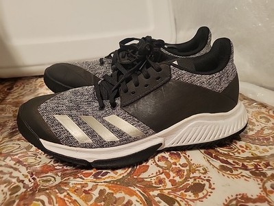 Adidas Crazy Flight Team 2 Shoes Sneakers Size 6.5 Black Gray White Volleyball