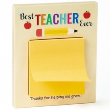 Teacher Appreciation Wooden Sticky Note Holder Christmas Gifts Desk Rectangul...