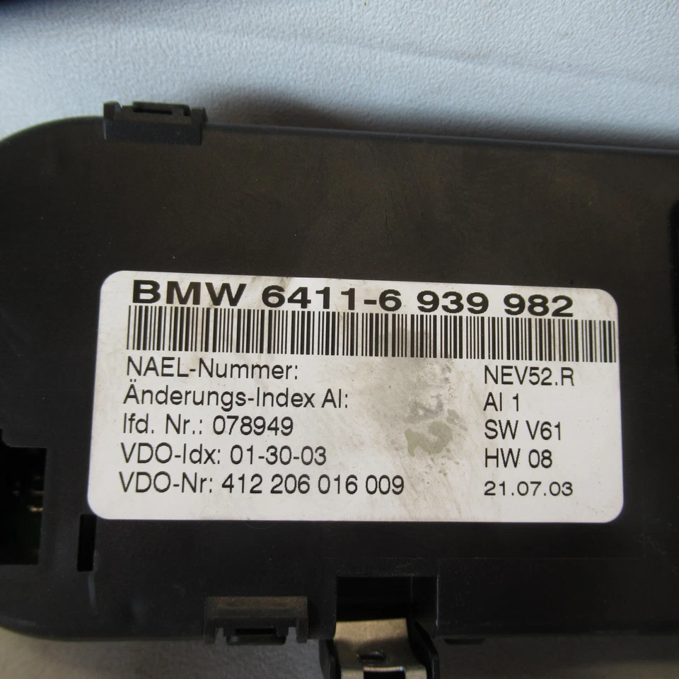 BMW Z4 2003 2004 2005 unidad de control de temperatura de calefacción de aire acondicionado OEM Foto 3 de 4