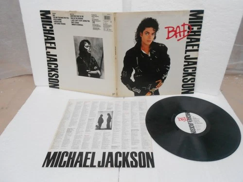 Michael Jackson Bad 1987 LP Vinyl Album Epic Records Pop Rock