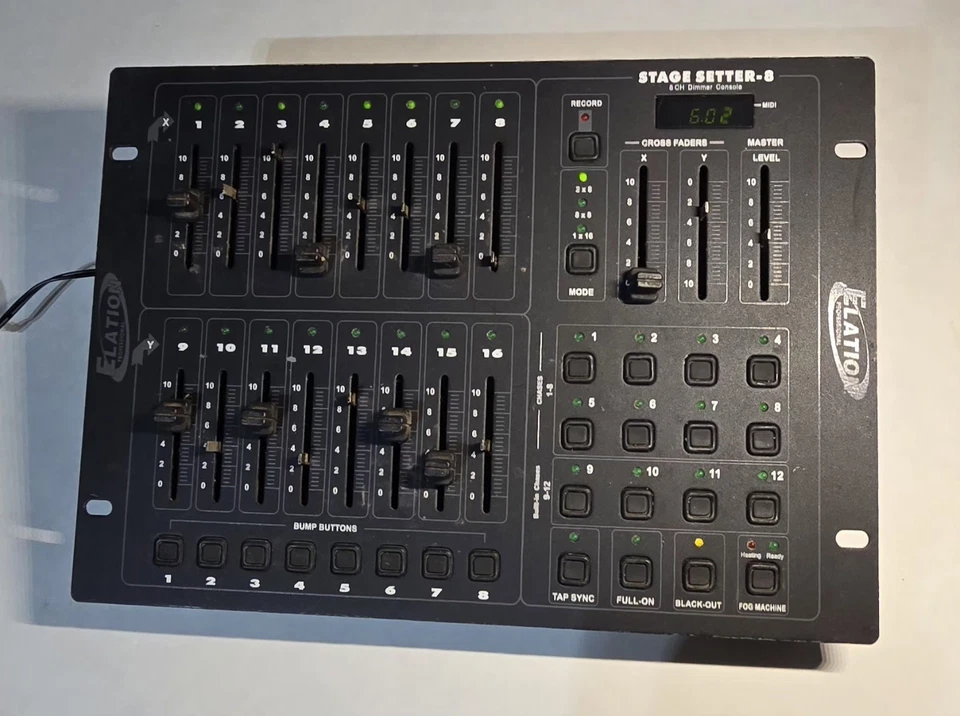 Elation Stage Setter-8 16CH DMX Lighting Controller Console With Adapter  - Image 4 of 4